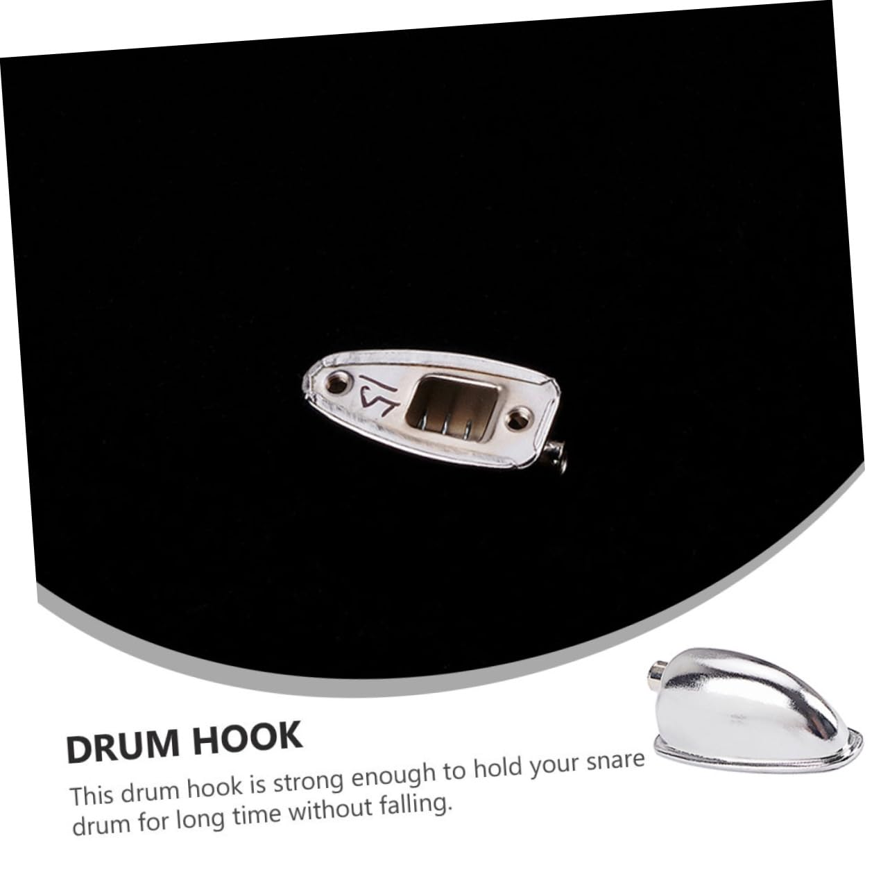 GOOHOCHY 2pcs Snare Drum Lug Connector Durable Drum Hooks Lightweight Easy to Use Replacement Parts