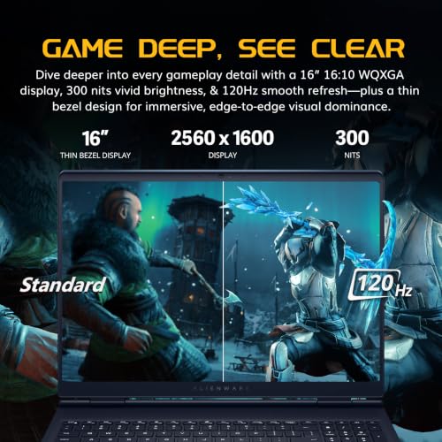 Image of Dell Alienware Aurora 16 16 inch WQXGA 120Hz Gaming Laptop, Intel Core 7 240H, 64GB DDR5, 5TB Storage(4TB SSD+1TB Docking Station Set), NVIDIA GeForce RTX 5050, Backlit Keyboard, Win 11 Pro, Indigo