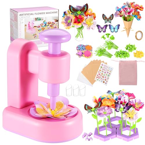DIY Flower Craft Kit, Fabric Flower Bouquets Toys, DIY...