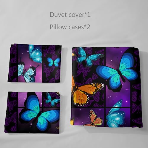 Parure de lit 3 pièces 3D 210x210 cm avec 2 taies d'oreiller #9