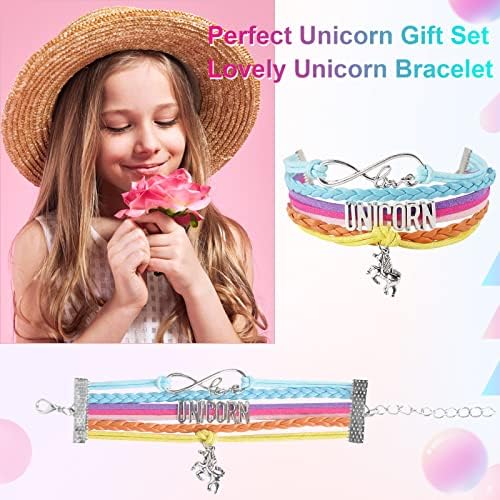 Kids Headphones, Cute Unicorn Childrens Headphones Wired with Microphone, Adjustable Toddler Headphones Over-ear for Girls Age 3-12, Headphones for School/Plane/Fire Tablet, Unicorn Gifts for Girls