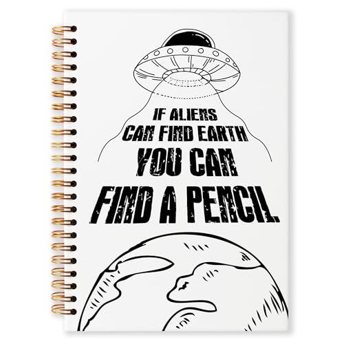 Cahier à spirale extraterrestre rigolo pour prendre des notes stylées au lycée