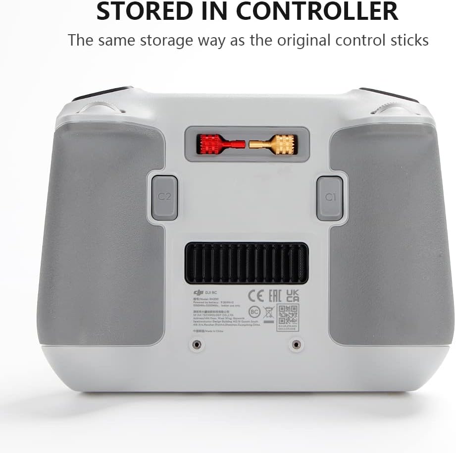 Mini 5 Pro Remote Control Rocker Joystick for DJI RC/RC 2 Aluminum Controller Stick for Mini 5/4/3 Pro/Mini 3/Air 3/2S/Mavic 4/3 Pro/Mavic 3/Classic Replacement Accessories (Red)