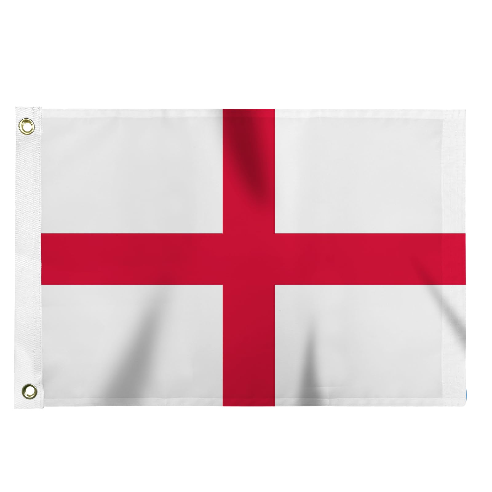 Flagolden England Flag 12x18 inches for Boat, Vivid Color Small English Flags with 2 Brass Grommets Nautical Outdoor — image 1