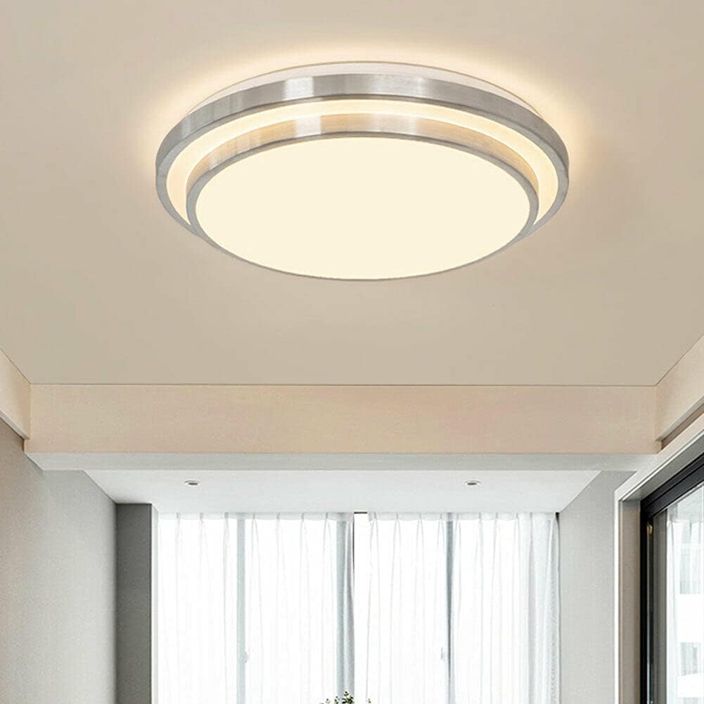 TBVECHI Dimmable LED Flush Mount Ceiling Light 20" Round for Bedroom Living Room with Remote Control Adjustable Color 48W