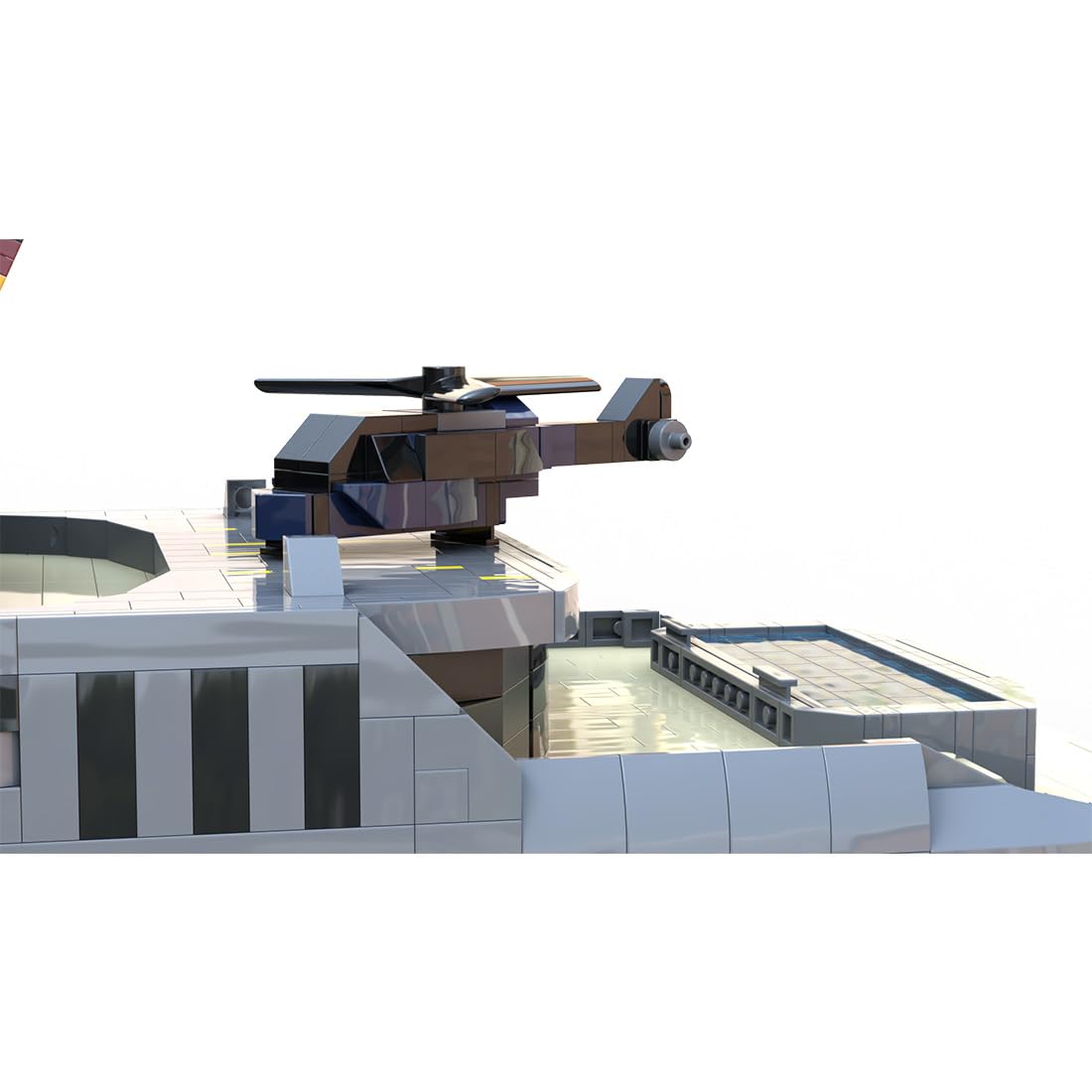 MOC-162171 zestaw do budowy luksusowego jachtu, modułowy zestaw do zbierania statków wycieczkowych, kreatywna zabawka budowlana dla nastolatków (5671 elementów)