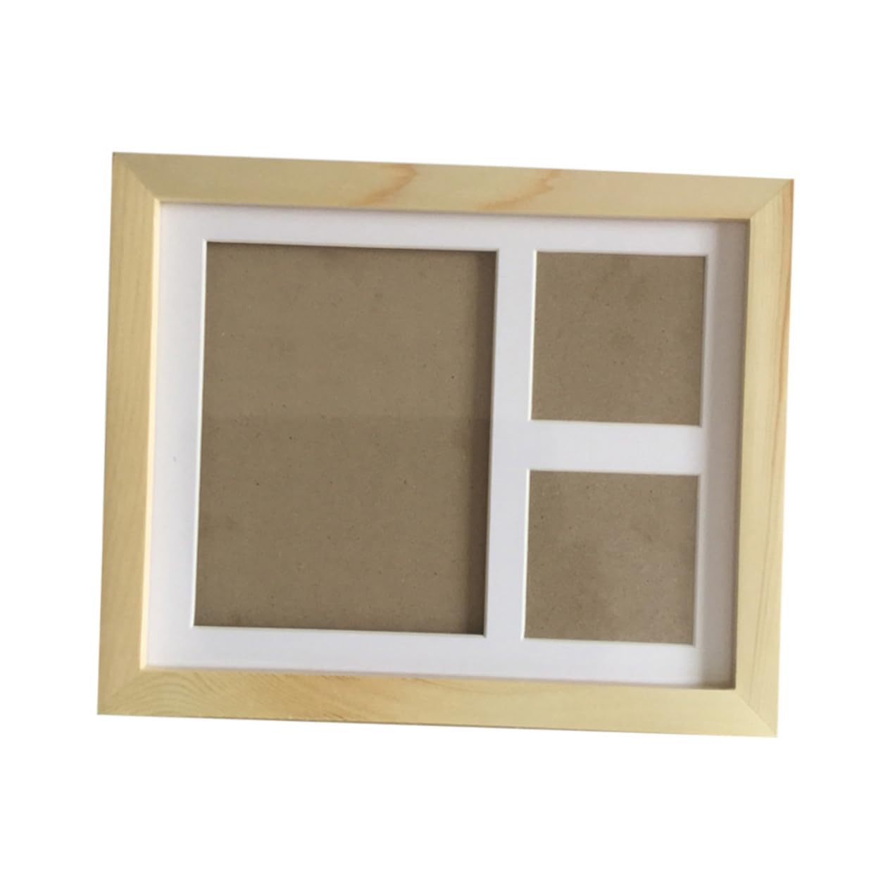 ibasenice Cornice Portafoto Per Neonati Con Kit Per Impronte Di E Piedini Decorazioni in Legno Tampone Di Inchiostro Sicuro Per Bambini E Bambine