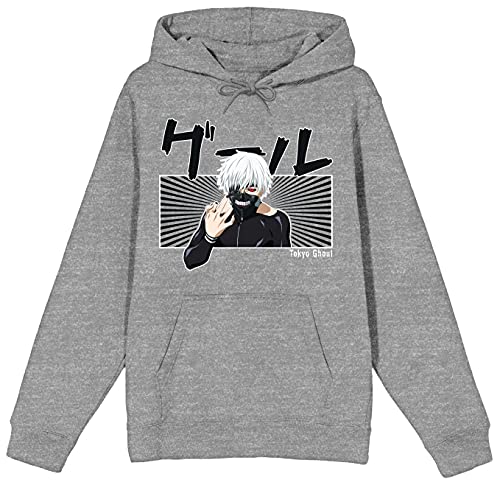 Bioworld Ken Kaneki Ghoul Form Heather Gray Mens Hoodie- XL