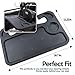 Zone Tech Multi-Functional Portable Car Laptop and Food Steering Wheel Tray - Gray Table/Car Vehicle Seat Portable Mount Tray Laptop Notebook Table Eating Desk