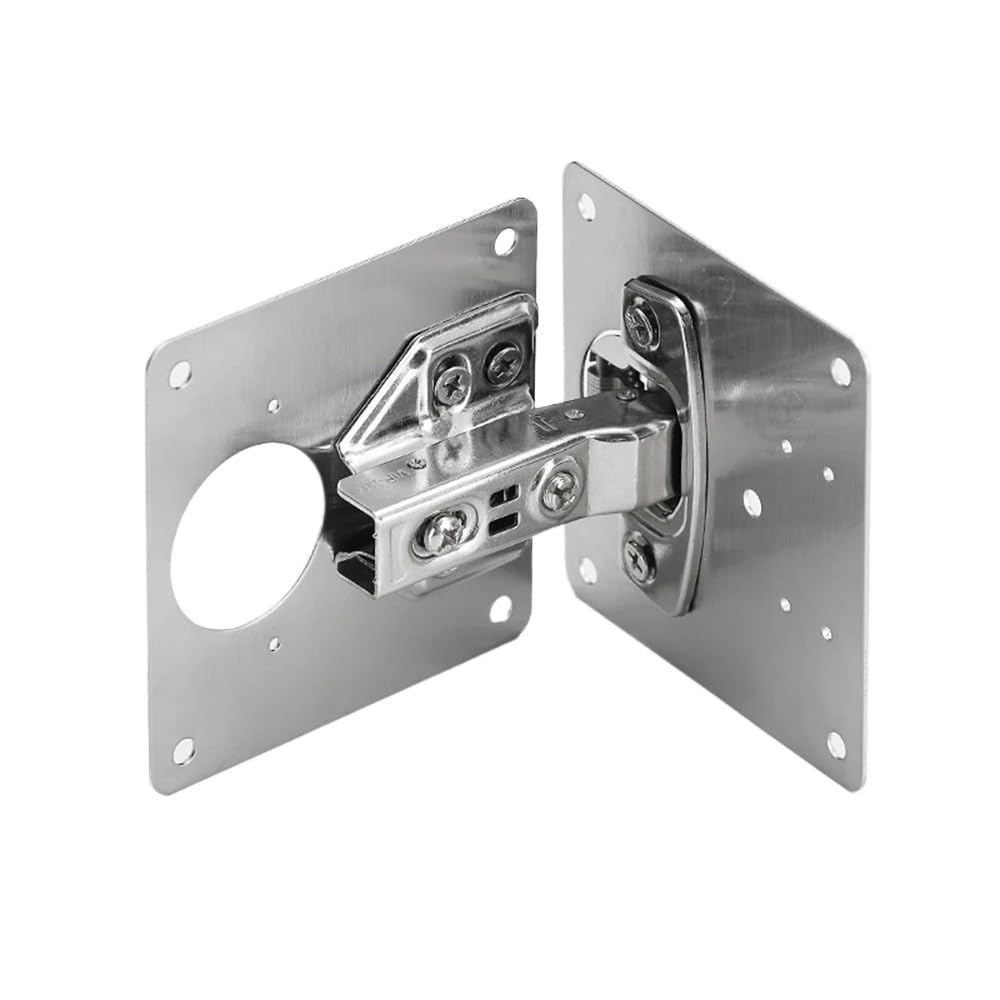 Hinge Repair Plate Cupboard Cabinet Door Hinge Fixing Plate Door Hinge Repair Kit 4Pcs