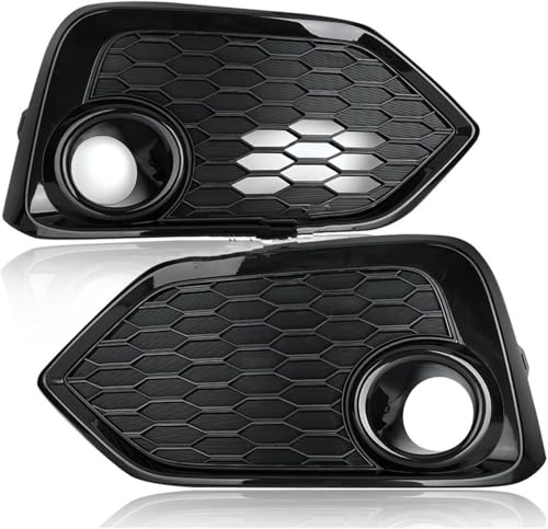 Grille de phare antibrouillard ABS noir pour calandre Civic 2017-2019 double