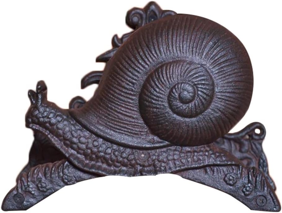 Hose Holder Wall Mount Iron Garden Hose Holder, Vintage Snail Horse Rider Decorative Hose Reel,Wall Mounted Water Hose Hanger