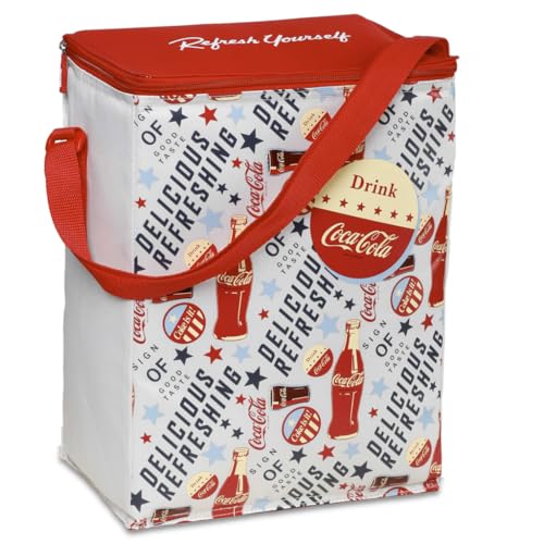 Coca-Cola Fresh 15 Bolsa refrigeradora, 15 L, diseño Picnic, Ocio y Aperitivos