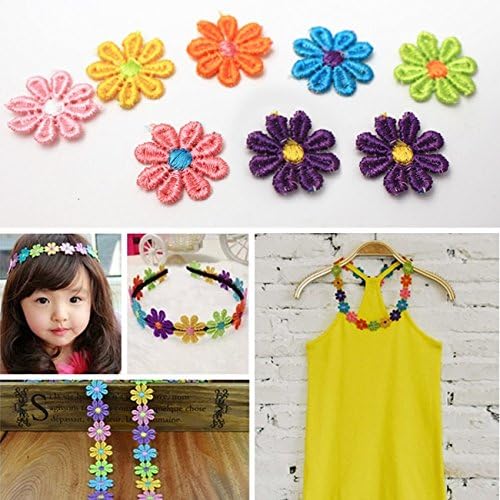 Miniatura 6 de YEQIN Encaje y adornos para decoración de flores de sol de 3 yardas para proyectos de costura y manualidades (estilo 7)