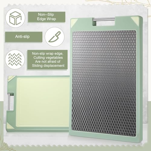 Planche à découper double face acier inoxydable pour éliminer odeurs et bactéries - 6