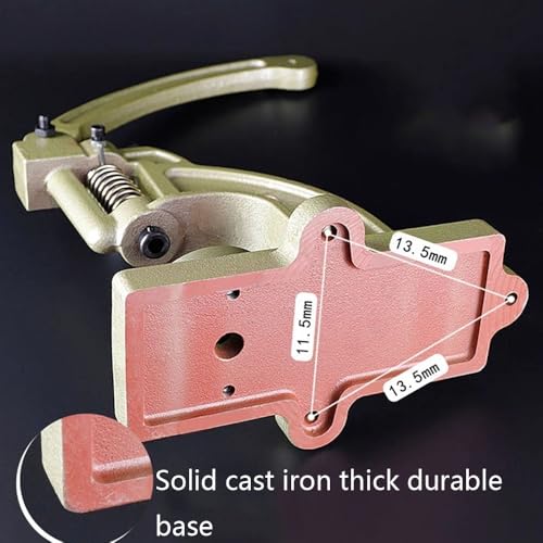 Máquina de ojales para tela y cuero, herramienta de prensa manual resistente para lonas, cortinas, papel y lienzo, eficiente y duradera