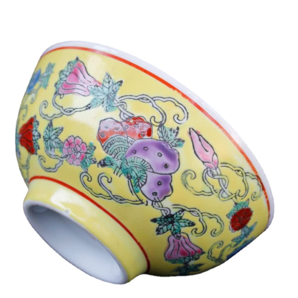 Misy ceramiczne, Ceramiczna miska, chiński styl starożytnego pałacu porcelanowa do ryżu, 11,5 cm 4, cala Towary ręcznie malowane pastelowe motyle melonowe domowe ceramiczne naczynia stołowe posiłek