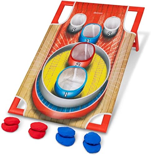 GoSports Cornhole Bean Bag Toss Game - Includes 1 Target, 8 Bean Bags, and Carrying Case