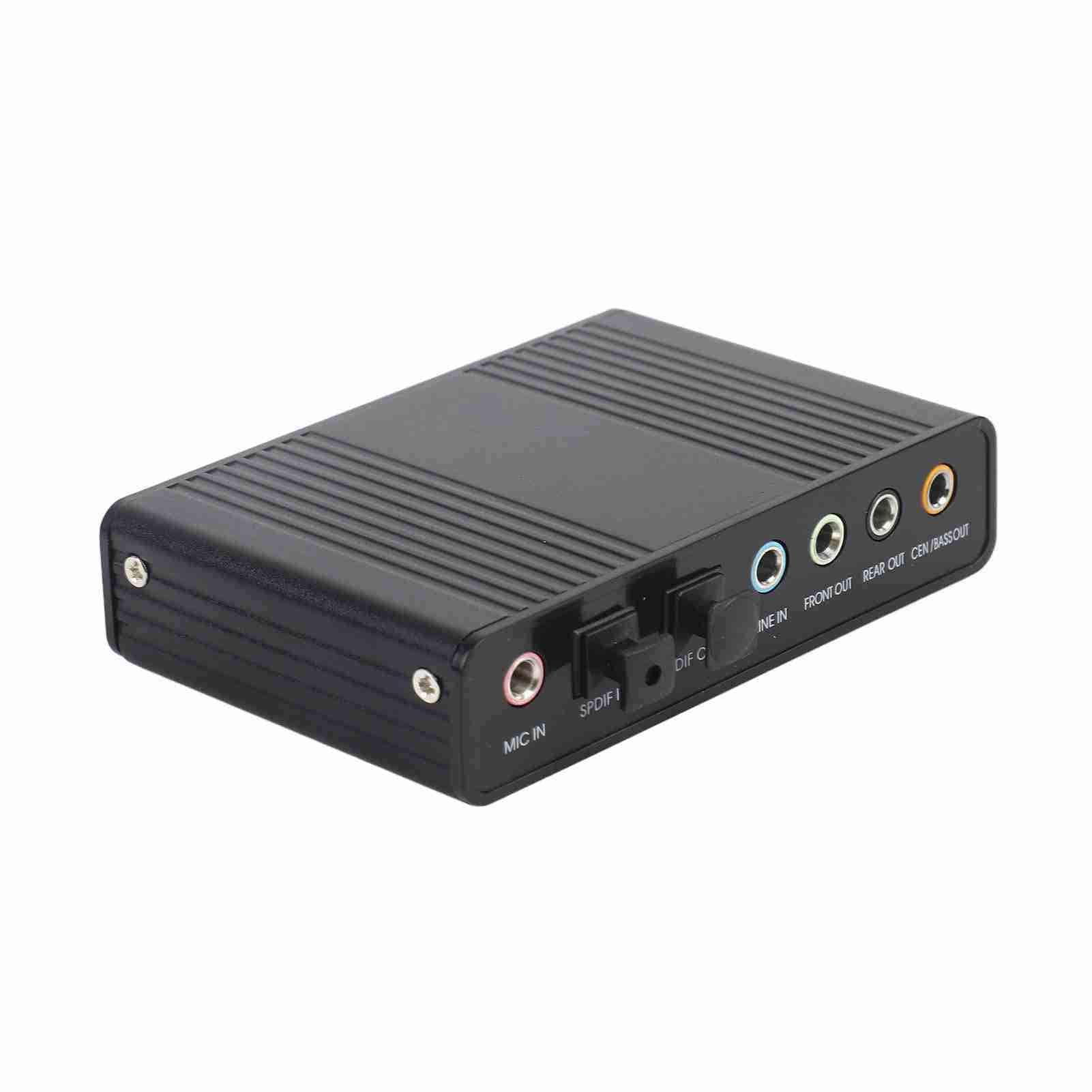 Denash 6 Channel Sound Card USB,External USB Sound Card Adapter for PC Laptop Audio,External Digital Optical SPDIF Audio Output Adapter for PC-image-17