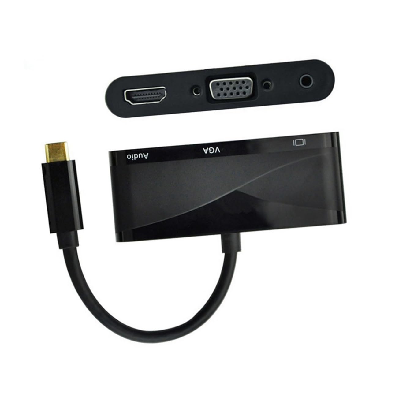 Homoyoyo to Adapter with Audio Output Compatible with Pro Pc and More Supports Resolution Material Black Color