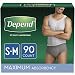 Depend FIT-FLEX Incontinence Underwear for Men, Disposable, S/M, 90 Count
