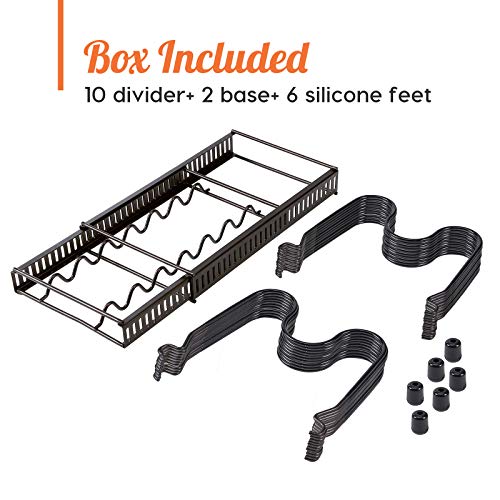 image for Focus Line Pot Organizer Rack for Cabinet, Expandable Pan and Lid Rack