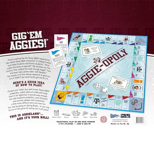Image of Late for the Sky Aggie-Opoly - Texas A&M University Family Board Game
