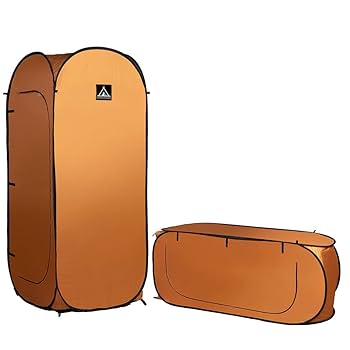 オレンジunusual-アンユージュアル- 防災/アウトドア 一人用テント 縦型 Amazon | 非常用 一人テント 3WAYで使用可能 ワンタッチ収納