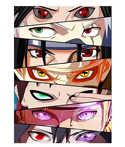 JCYMC Puzzle 1000 Piezas Japonés Clásico Anime Naruto Kakashi Kaki Sasuke Itachi Cartel De Cómic Adultos Juego De Madera Puzzle Ocio Arte Juguetes Rompecabezas Uw46Zp Cover