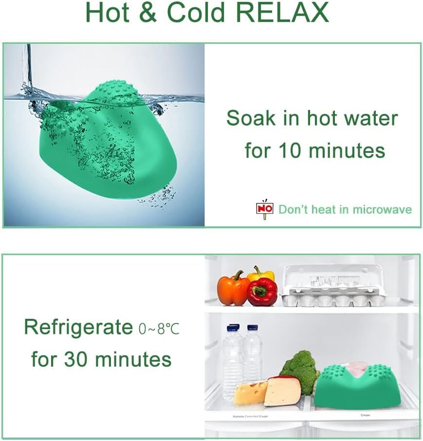 Miniatura 4 de TURQEZRA Alivio del dolor de la neuralgia occipital del masaje del punto de presión de la cuna sacra craneal y liberación suboccipital