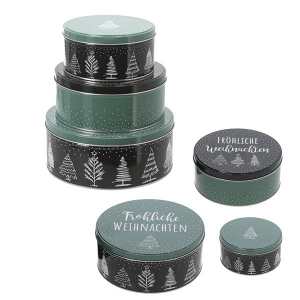 Set 3 Barattoli Per Biscotti In Metallo - Rosa - Impilabili - 20cm, 17.5cm, 14.5cm - Foto 10