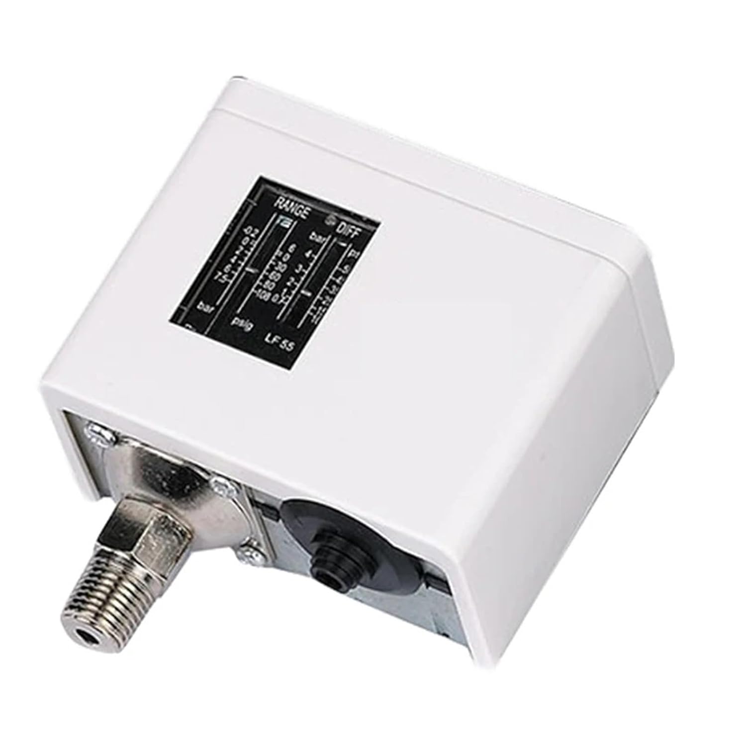 125V/250V 2-42 Bar Pressure Switch for Steam Water Oil Boiler Controller for Refrigeration System LF55(LF5502-0.5-2 Bar,11mm)