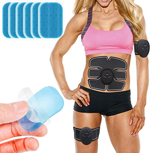 MENOLY 60 peças (30 pacotes) estímulos musculares de gel, gel de substituição para treinador abdomin