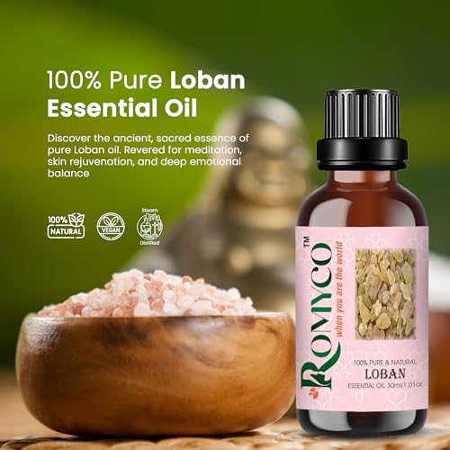 Image of Loban Essential Oil 30ml (Frankincense) for Glowing Rejuvenated Skin | Ideal For Meditation Prayer Positivity Rituals in Diffuser | Anxiety Relief | Pure Premium Natural & Undiluted