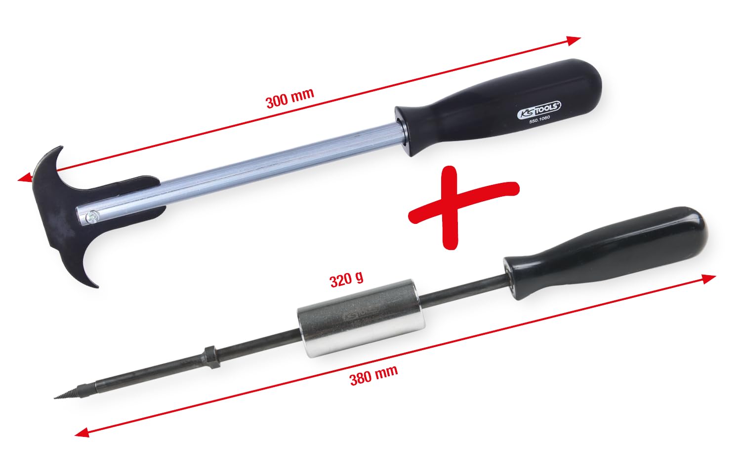 KS TOOLS Juego de extractores de Simmerring, 2 pzs. Couleur