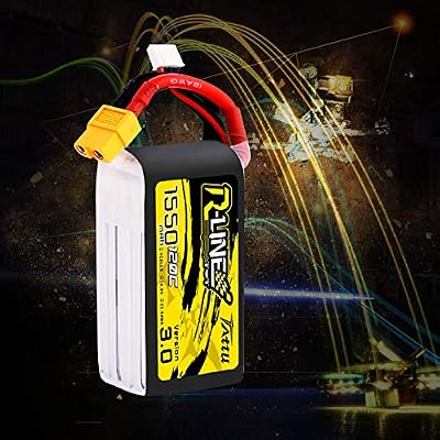 Tattu R-Line 14.8V 1550mAh 4S 120C Lipo Battery with XT60 Plug for FPV Racing Drones