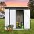 6 x 4 FT Outdoor Storage Shed, Metal Garden Tool Shed with Slooping Roof, Lockable Doors and Aluminum Frames, Easy to Assemble for Garden, Patio, Lawn, White