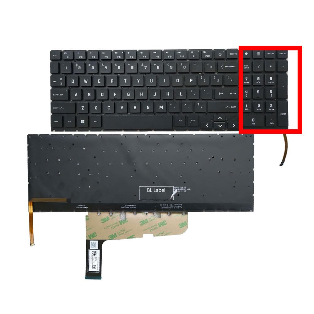Amazon.com: Laptop Replacement Keyboard Compatible for HP OMEN 16