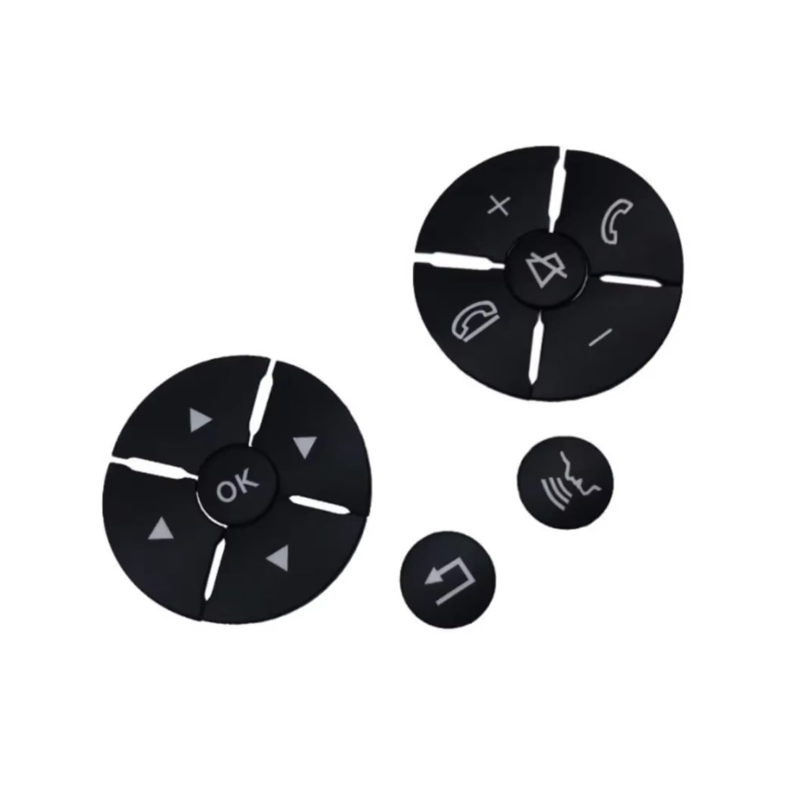 Interior Button Sticker Compatible with Benz for GLK Class for W204 for W212 for W221 Auto Parts Steering Wheel Button Trim Car Sticker Interior Accessories