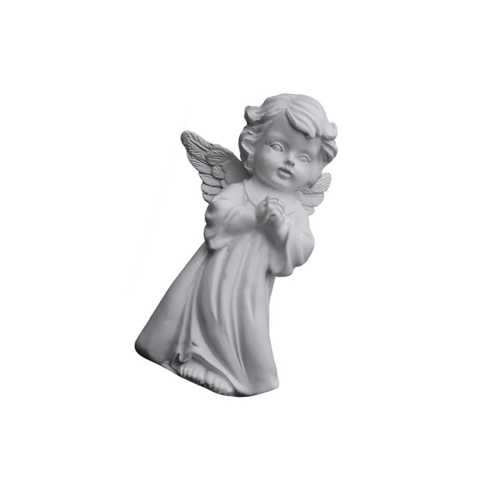 ALCXAZS Elegant Resin Girl Angel Figurine Statue Exquisite Desktop Decoration Fairy Prayer, Praying Right