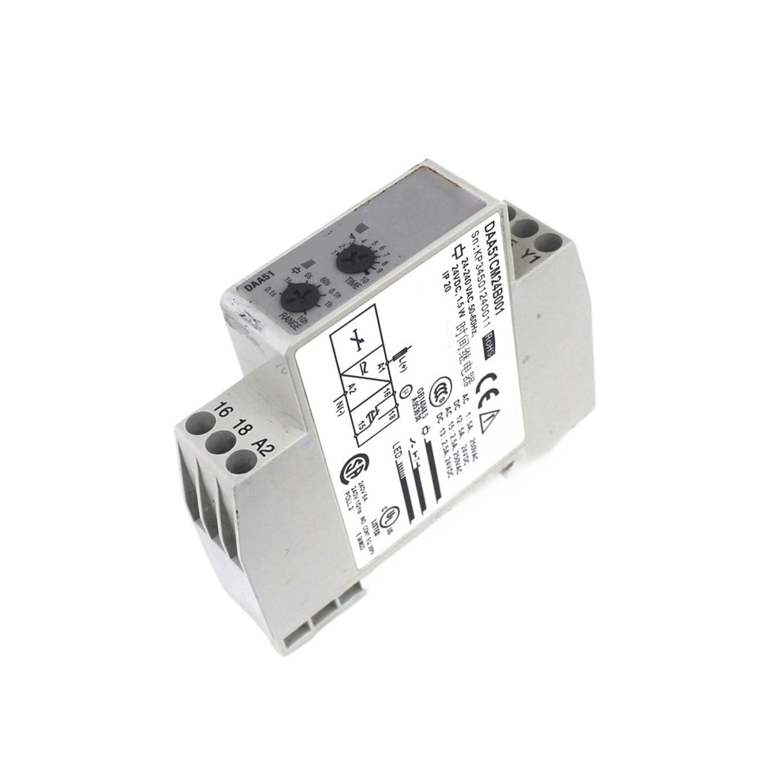 PIHWGUVD DAA51CM24B001 24-240VAC 50-60Hz Delay Relay