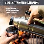 THERMOS Stainless King Vacuum-Insulated Beverage Bottle, 40 Ounce, Matte Stainless Steel - Image 3