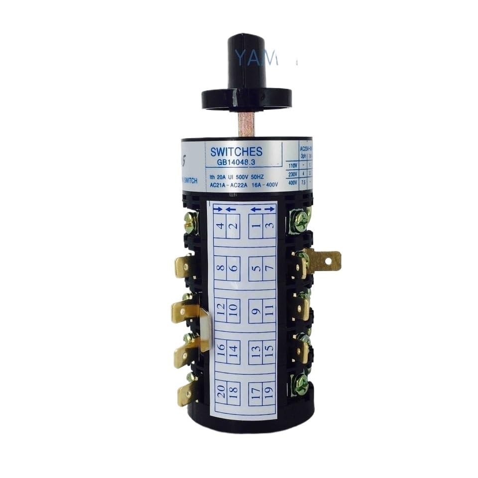 Moteur de commande électrique triphasé interrupteur rotatif 20A pour inversion de circuit fluide - 2