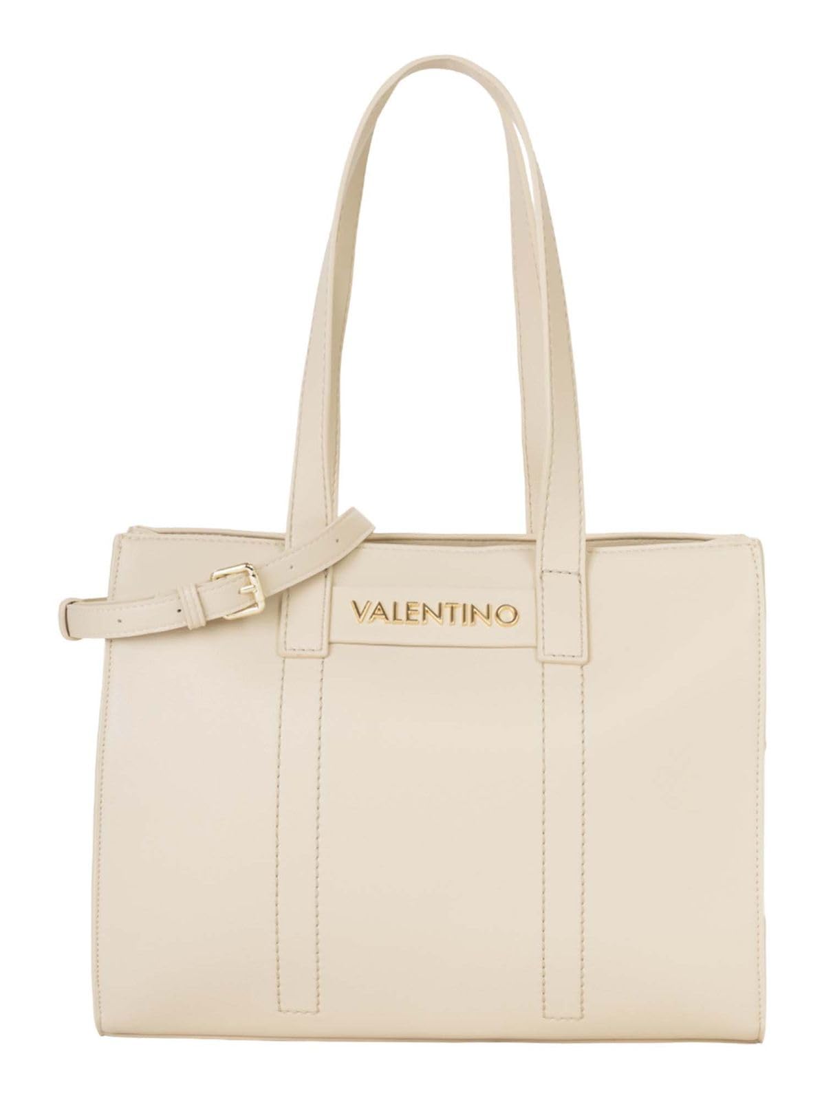 Valentino shopper bag shoulder bag AURY RE Shopping Bag Ecru beige
