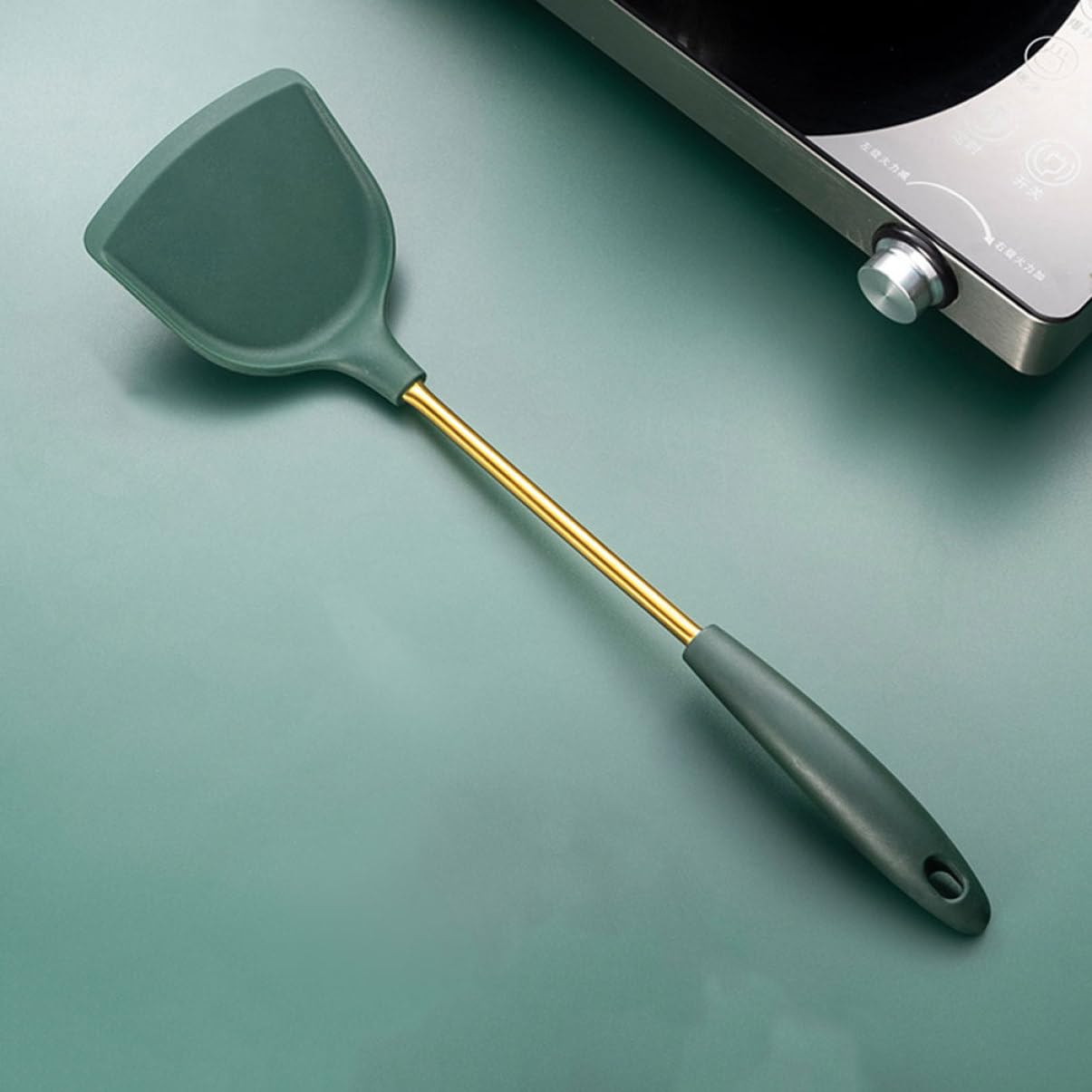 ULTECHNOVO Utensili Da Cucina in Acciaio Inox Spatola Resistente Al Caldo Cucchiaio Per Zuppa Di Utensili Per Cucina Per in Acciaio Inox