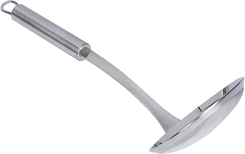 Miniatura 12 de Restaurantware - Tamiz de malla estándar alemán de 3.9 pulgadas, 1 colador de malla fina con mango - Tamiz ultra duradero, lavavajillas, colador de