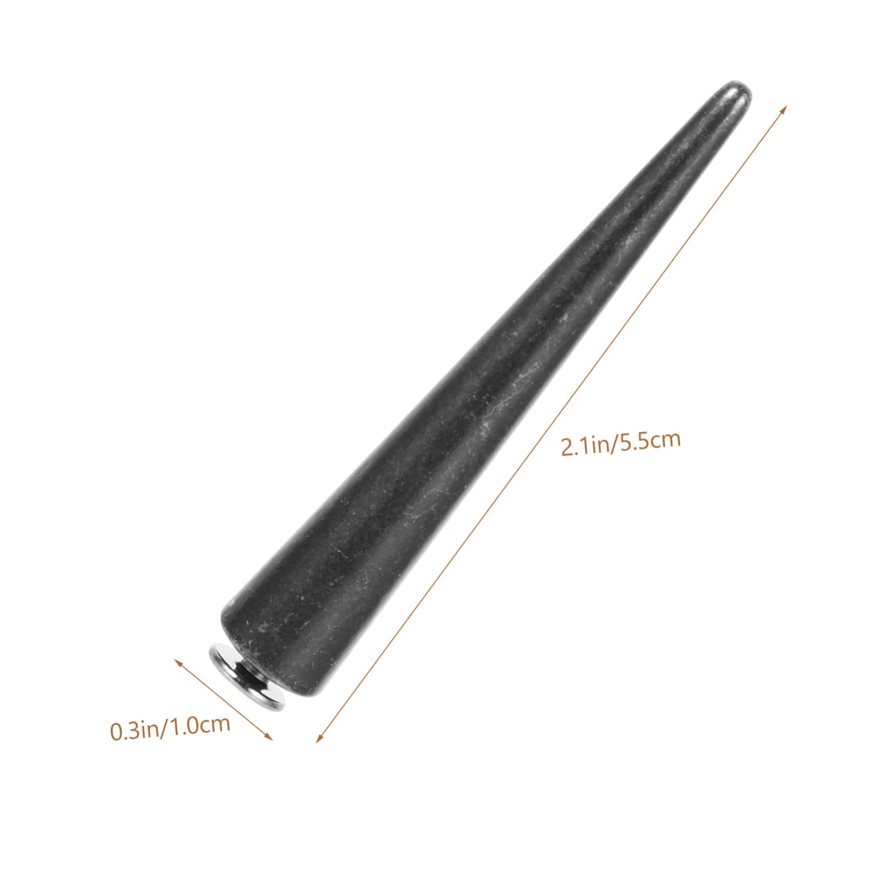Mipcase Kit de 30 Remaches Metálicos Punk para Ropa y Accesorios, Aleación Negra, Diseño Redondo, Adecuado para Manualidades y Artículos de Cuero