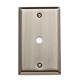 Baldwin 4764.150.CD Classic Square Beveled Edge Cable Cover, Satin Nickel