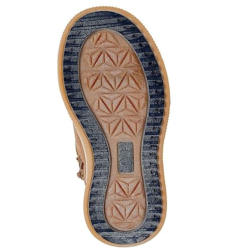 Nautica Kids Boys With Cuff Faux Fur Winter Boot Lace-Up Hiking Outdoor Snow Shoe For Little Kid And Toddler-Campgaw Toddler-Tan Cream-11 #TOP4