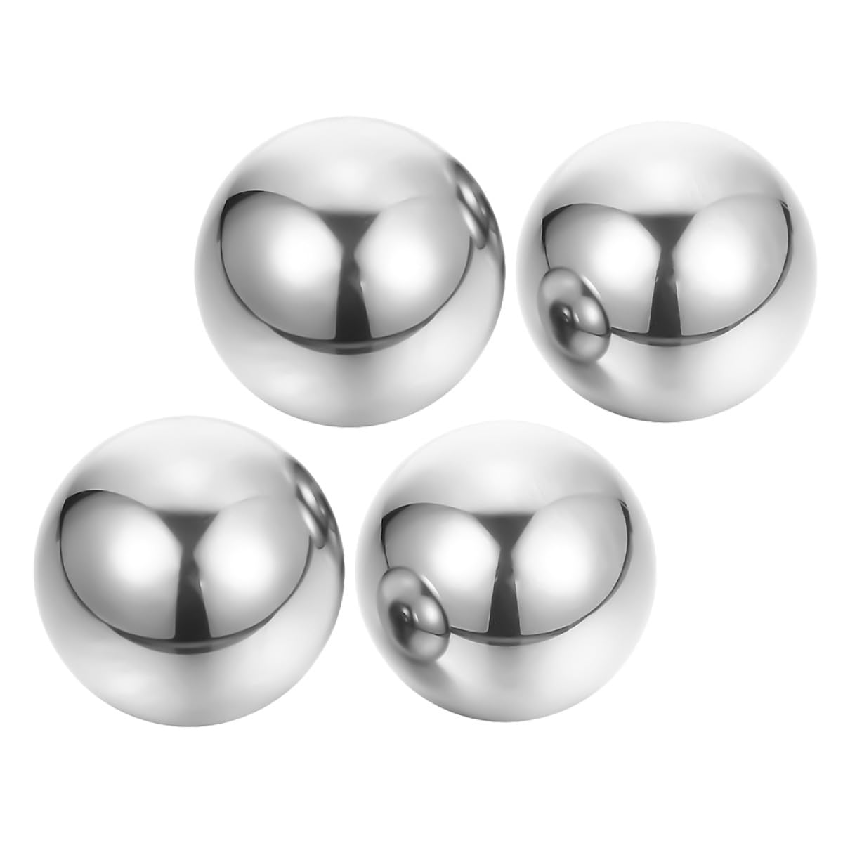 Abaodam Baoding Bälle Edelstahl 52mm 2 Paar Handübungs und Massagebälle für Therapie Muskelentspannung und Fitness Wellness